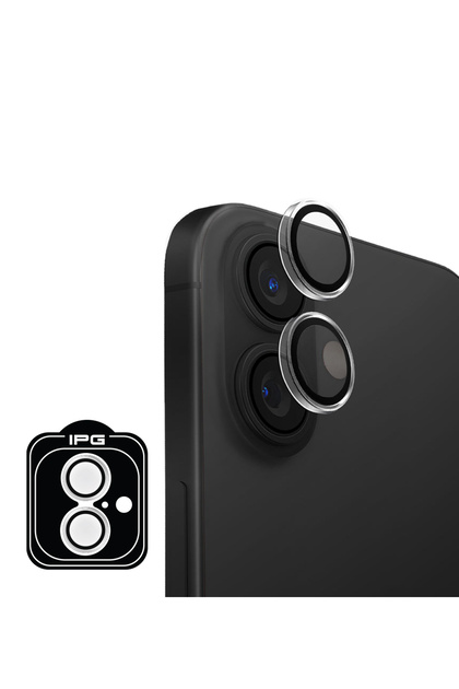 Ipg Prolens Transparent Camera Lens Protection for Iphone, Hd Appearance, Tempered Glass, Anti-Scratch Lens Cover