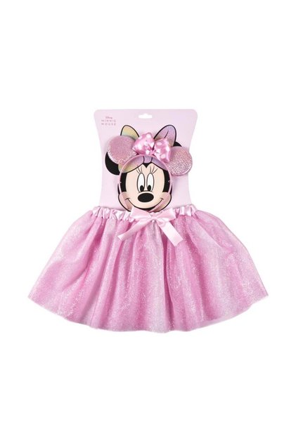 Set fustiță cu bentiță, Cerda, culoarea roz, model Minnie Mouse