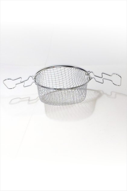 Pot-In-Pot Frying Basket with Movable Handle Stainless Steel Potato Chips Chicken Pan Meatballs Frying Wire Multi-Purpose Strainer Boiling Basket Kitchen Gadget