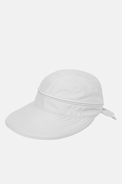 Women's UV Protective Wide Brim Visor Hat - White