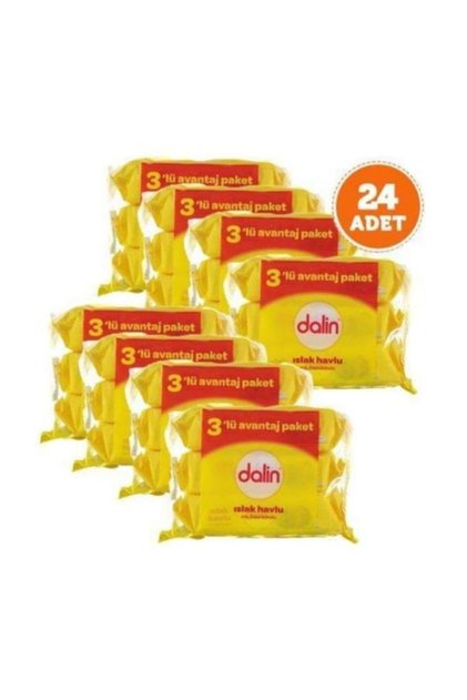 Mendil Tem. Refil 3'lü X 8 Adet Kapaklı Yeni