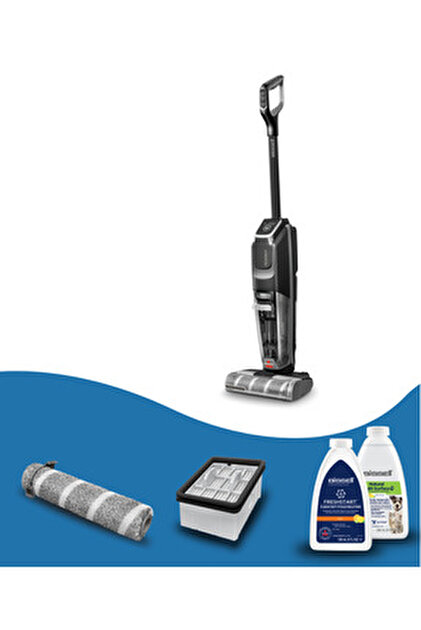 Bissell SpinWave + Vac Pet Select Kablosuz Vakumlu Zemin Silme