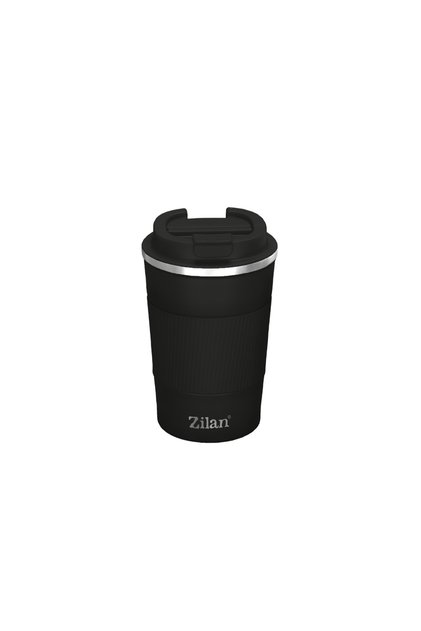 Cană de cafea termos ZLN9922, capacitate 510 ml, interior din oțel inoxidabil, pereți dubli, neagră