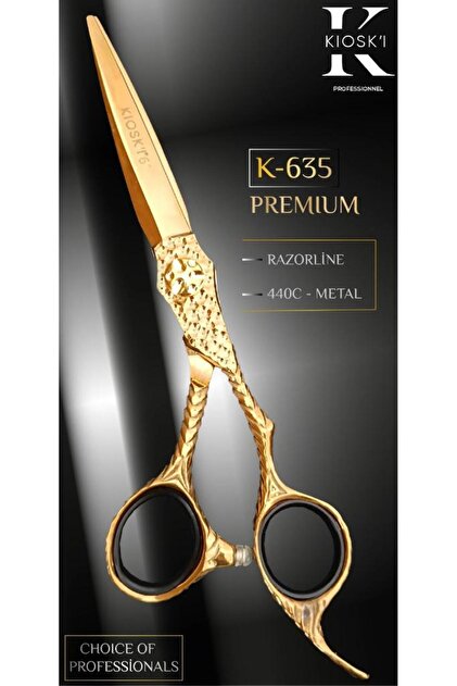 KİOSKİ Kioski Profesyonel Premium Lüks Makas 440-C 6 Numara K-635