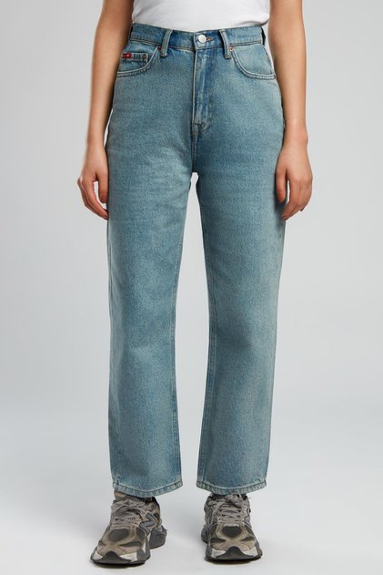 Clara High Waist Regular Fit Straight Leg Blue Women's Jeans