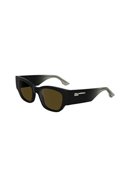 Karl Lagerfeld KL 6168S 001 52 Unisex Kare Siyah Kemik Güneş