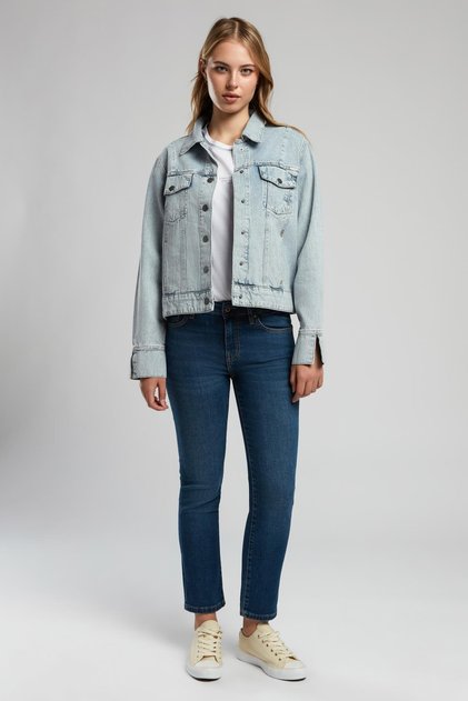 Valery Women's 100% Cotton Jean Jacket Denim