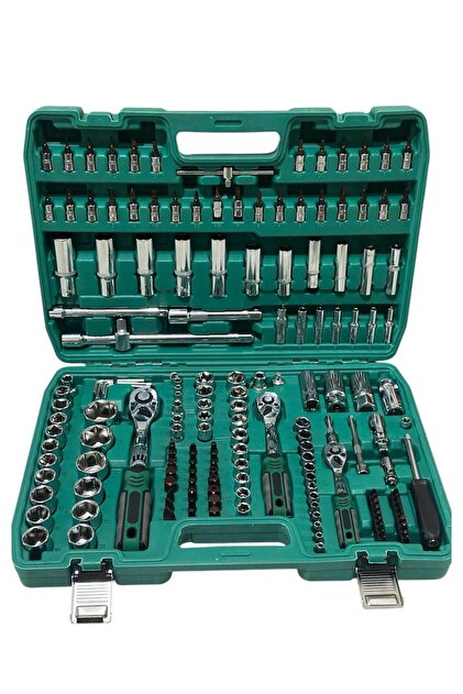 MOONSHOP Profesyonel 121 Parça Lokma Takımı 1/2-1/4-3/8 Takım Seti