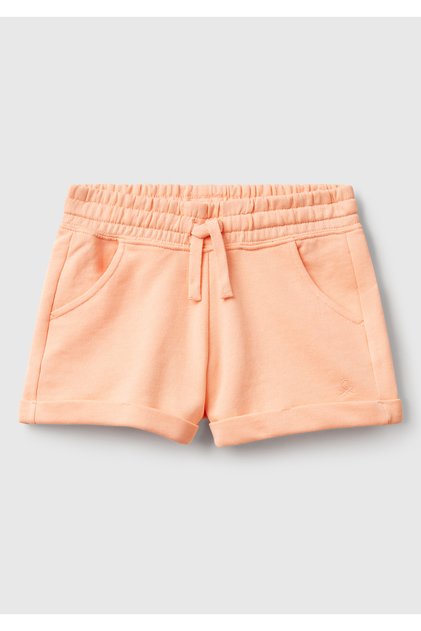 Girl's Crochet Logo Sweat Shorts