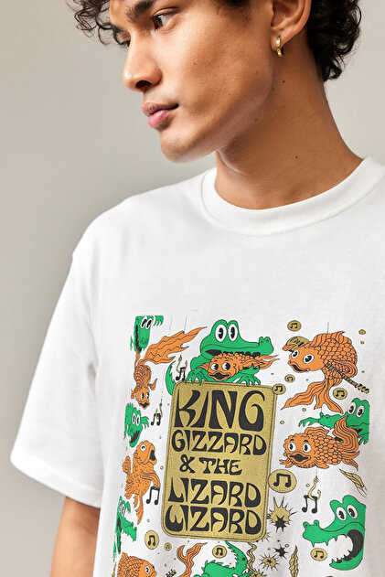 Tee&more. Unisex Oversize King Gizzard the Lizard Wizard Baskılı