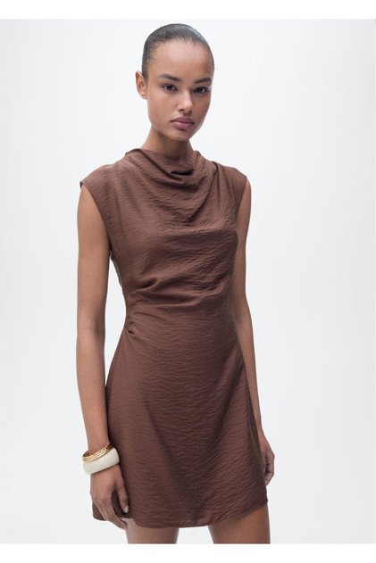 Drape Dokulu Elbise