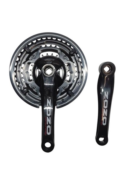 Zozo Bisiklet Aynakol Sağ Sol Takım 3 Lü Dişli- 24/34/42Tx170mm XC100-(SP16-TS540P) Siyah Renk
