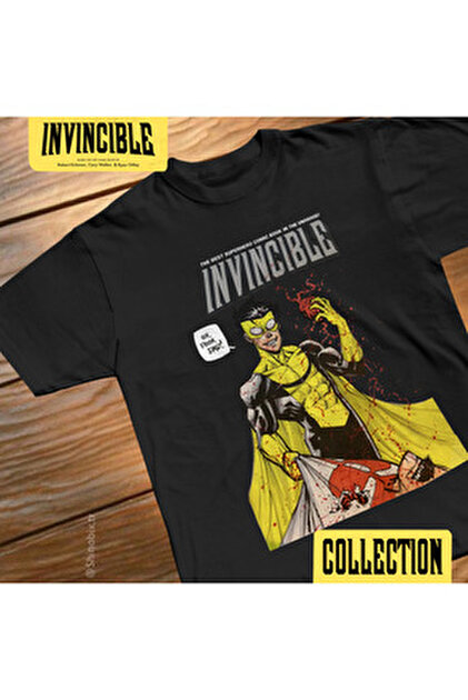 SHINOBIX Invincible Comic Think Mark Think Oversize T-Shirt