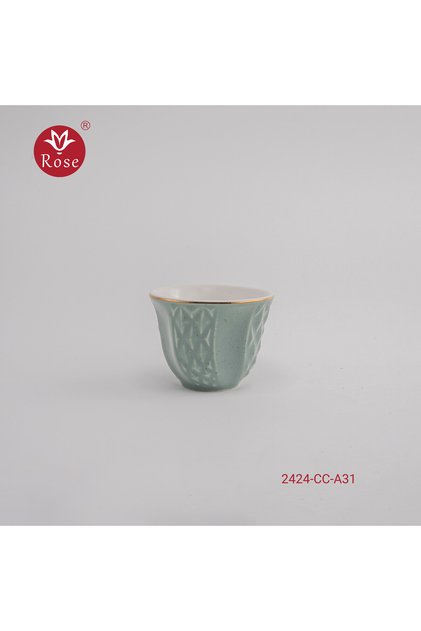 CR-2424-12-Piece Rose Porcelain Arabic Coffee Cup Set