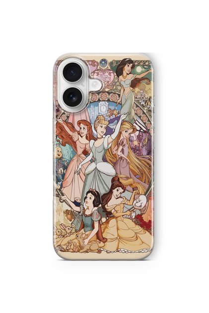 iPhone 16 Plus Compatible Disney Princess Design Printed Transparent Case