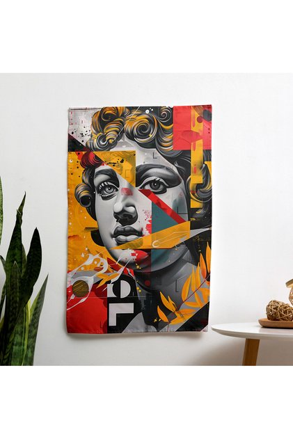 Classic Pop Art Ranforce Fabric Wall Drape - Vibrant Sublimation Print