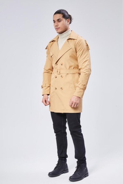 Slim Fit Erkek Trençkot