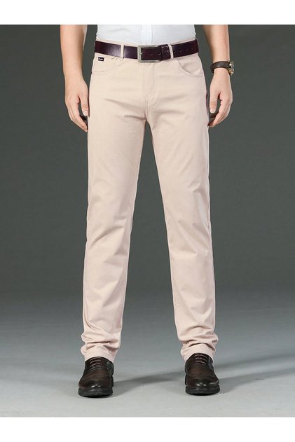 Men's Regular Fit Relaxed Cut Non-Denim Jeans