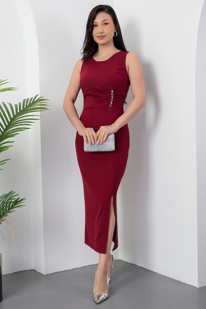 Oval collar buckle detail dks1147