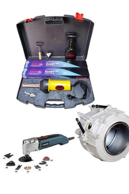 ÇAMAŞIR MAKİNESİ PLASTİK KAZAN KAYNAK VE KESME MAKİNESİ SETİ