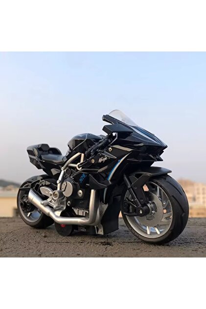 Brother Toys Kawasaki Ninja H2R Farı Yanabilen Motor Müzikli Metal