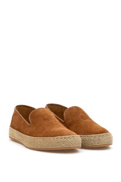 Tan 100% Leather Loafer Shoes 50302457-Vr099