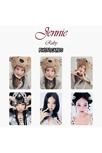 Kpop Dünyasi BLACKPINK Jennie '' Ruby '' Photocards Set POB 2