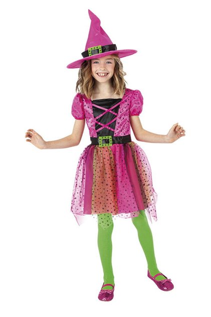 Karnevalový kostým - Čarodějnice Superstar (růžový)
