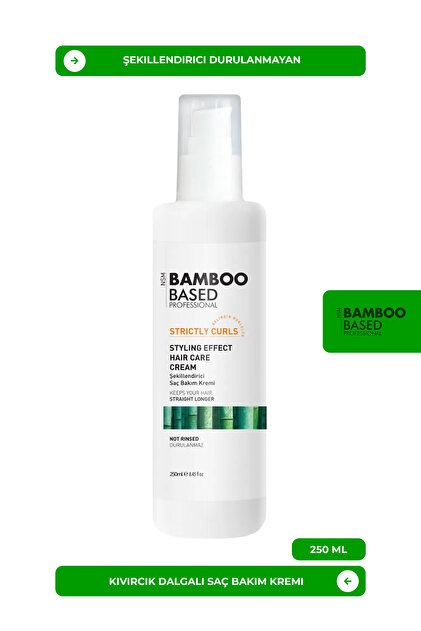 Bamboo Based Professional Strıctly Curls Stylıng Effect Haır Care