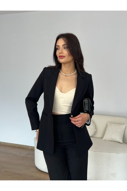 Fletched Lined Slim Blazer Jacket