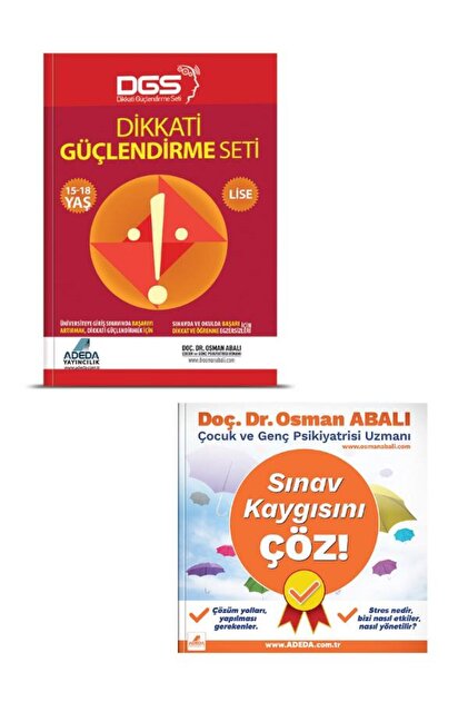 Achievement Sales Academy DVDセット Adeda Yayınları Dikkati Güçlendirme Seti Lise 15-18 Yaş Ve Sınav