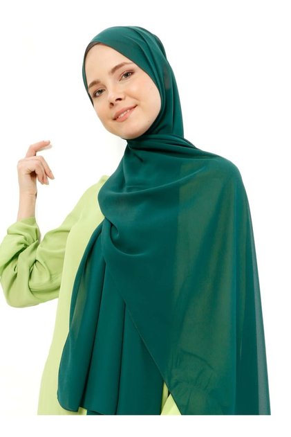 Chiffon Shawl - Emerald -