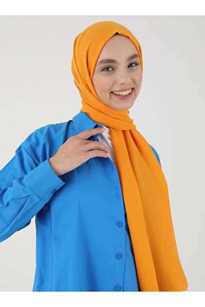 شال جاز كريب - مشمش -