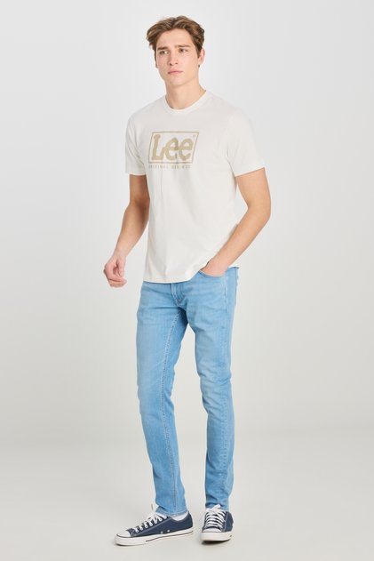 Luke Slim Fit Dar Kesim Açık Mavi Pamuklu Esnek Jean Denim Pantolon