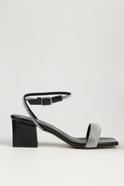Black Women's Heeled Shoes Pc-54670