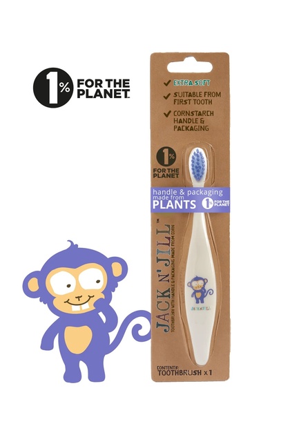 Jack N Jill Doğal Diş Fırçası - Monkey