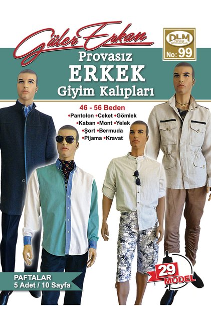 Güler Erkan No:99 Provasız Erkek Giyim Kalıpları