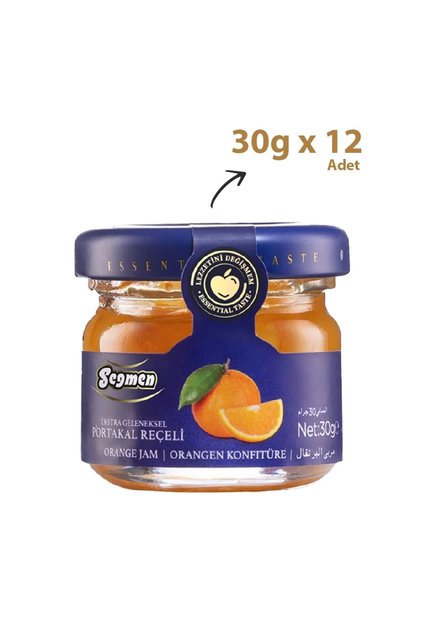 Portakal Reçeli Kavanoz 30g (12'li)