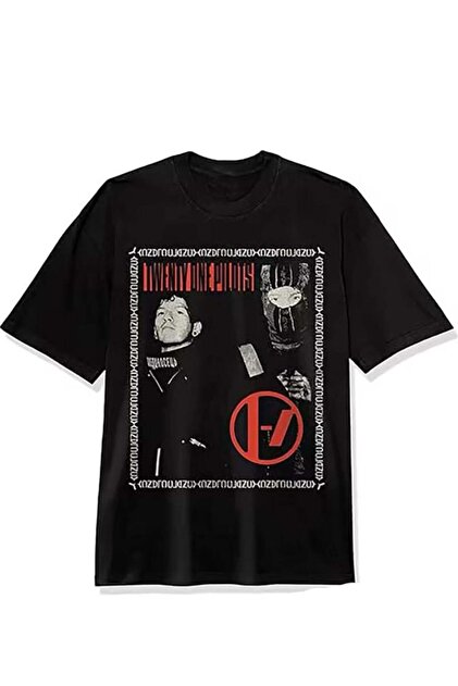 Köstebek Siyah Twenty One Pilots Framed In Comfort Colors Unisex T