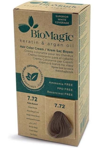 Biomagic Permanent Hair Color C K 7/72 Beige Blonde