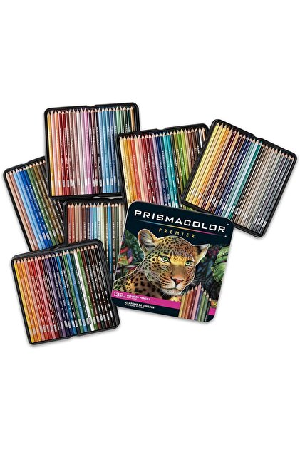 Prismacolor Premier Colored Pencils, Soft Core, Assorted, 132