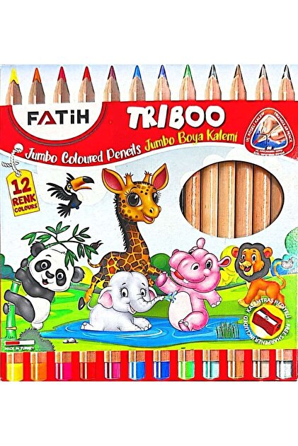 Triboo Jumbo Kuru Boya 12 Li