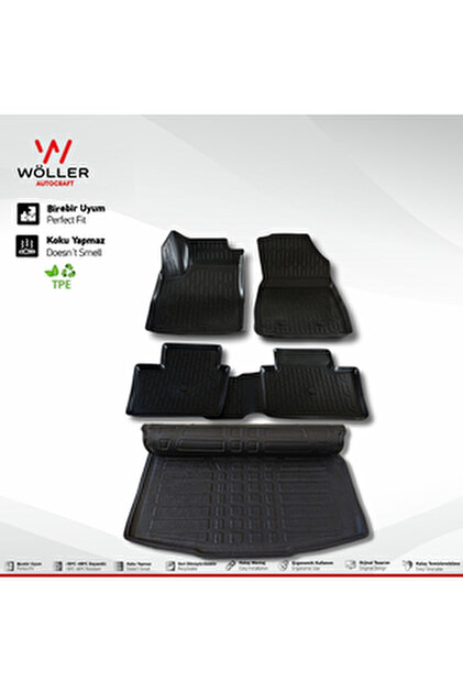 Wöller Renault Austral Paspas Uyumlu Bagaj Havuzu Set 1.3 Mild