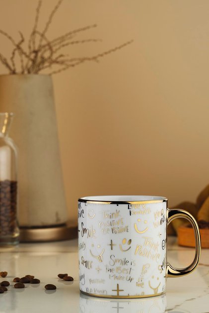 Enternasyonel Altın Kaplama Mug Bardak 12274
