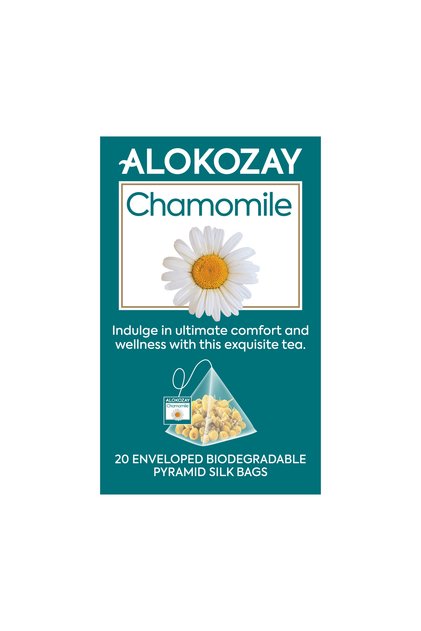 Herbal Chamomile Tea - 20 Silken Pyramid Tea Bags (Biodegradable)