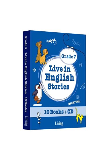 Live In English Stories Grade 7 - 10 Books-cd