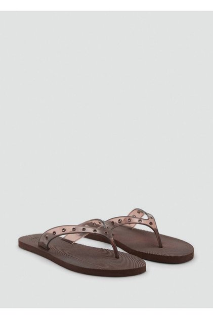 Die-Cut Vinyl Strap Sandals