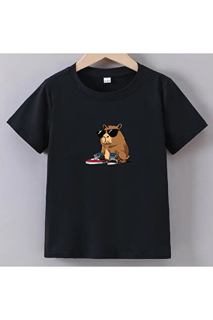 makiteks Kaliteli Pamuk Penye Erkek Kız Çocuk Baskılı Tshirt 5 6 7