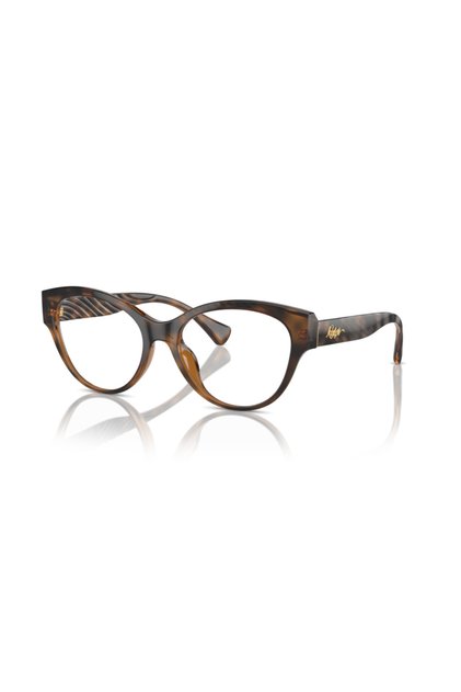إطار نظارات RALPH Woman BUTTERFLY - RA 7164U - حجم العدسة: 52 ملم - لون هافانا داكن لامع