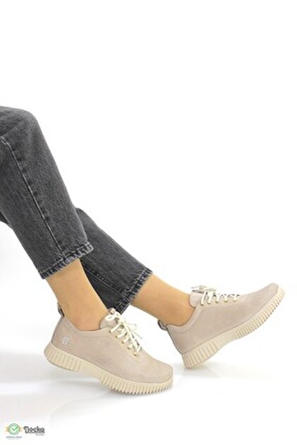 Mammamia Kadın Ortopedik Günlük Hakiki Deri Spor Sneaker Ayakkabıı